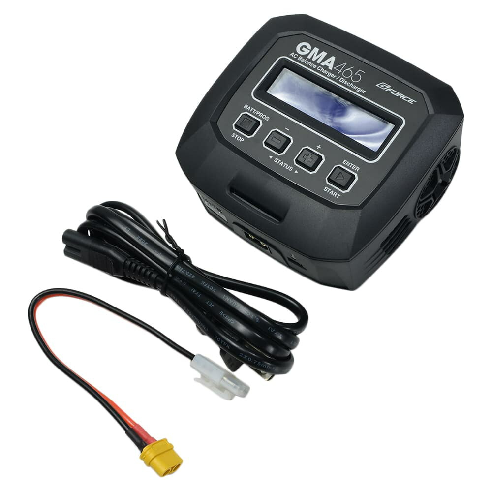 GFORCE 充電器 GMA465 ACバランスチャージャー LiPo/ニッケル水素バッテリー対応 G0293 ジーフォース G-FORCE Gフォース AC Charger バランス充電器 リポ LiPo ニッ水 ニッケル水素 Ni LiHV バッテリー充電器 電池充電器 アキュムレータ充電器 充電アダプター 充電ユニット
