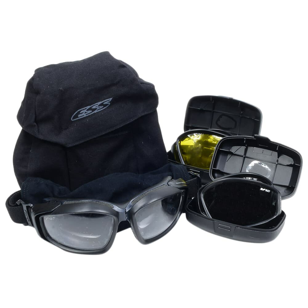 ESS プロファイルNVGゴーグル　スモーク・クリアー Profile NVG Black w/Clear & Smoke Gray | ESS EyePro