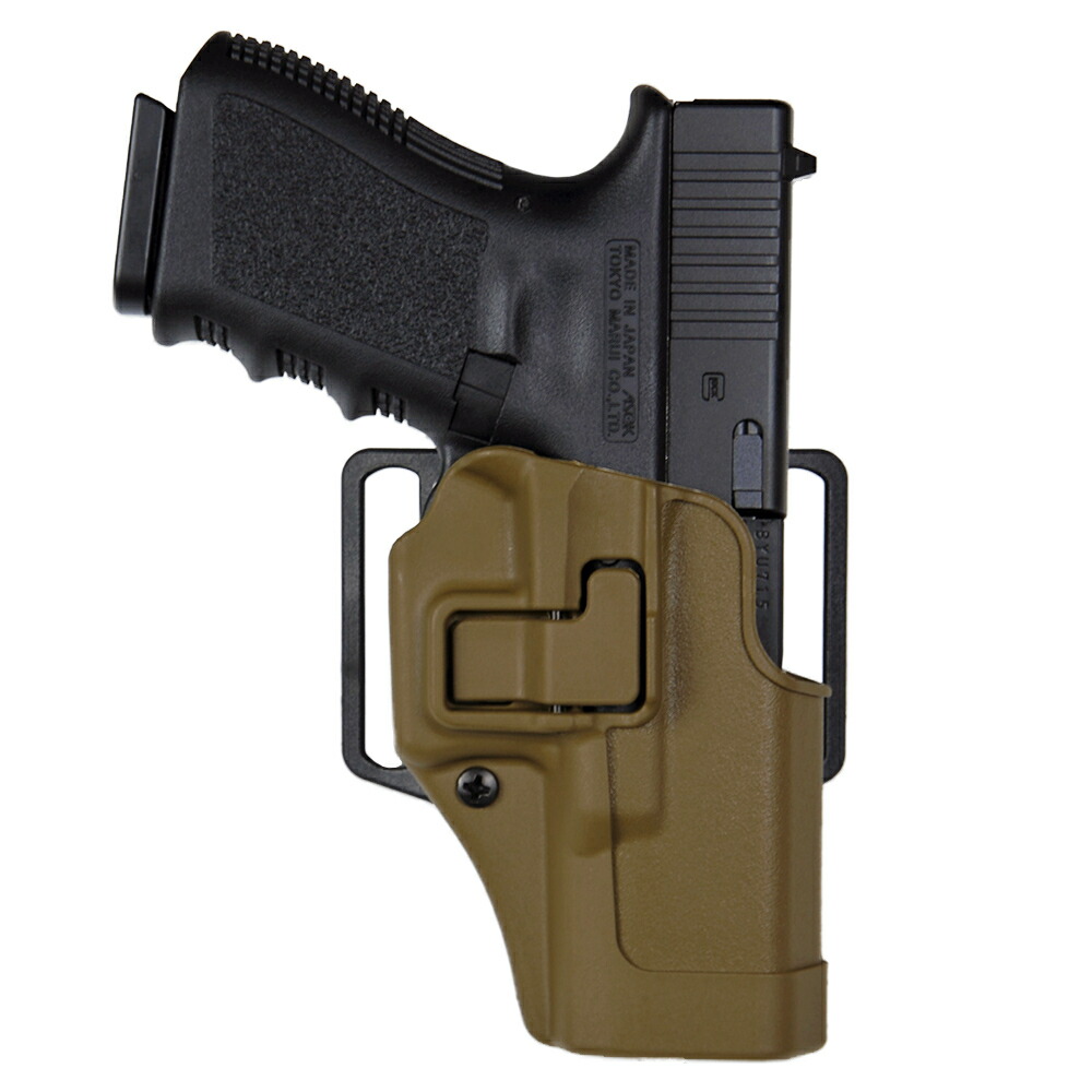 美品　実物　ブラックホーク　マルイ　グロック17適合　ホルスター　ブラック BLACKHAWK Serpa CQCホルスター GLOCK 17/18C他 リアルサイズ用