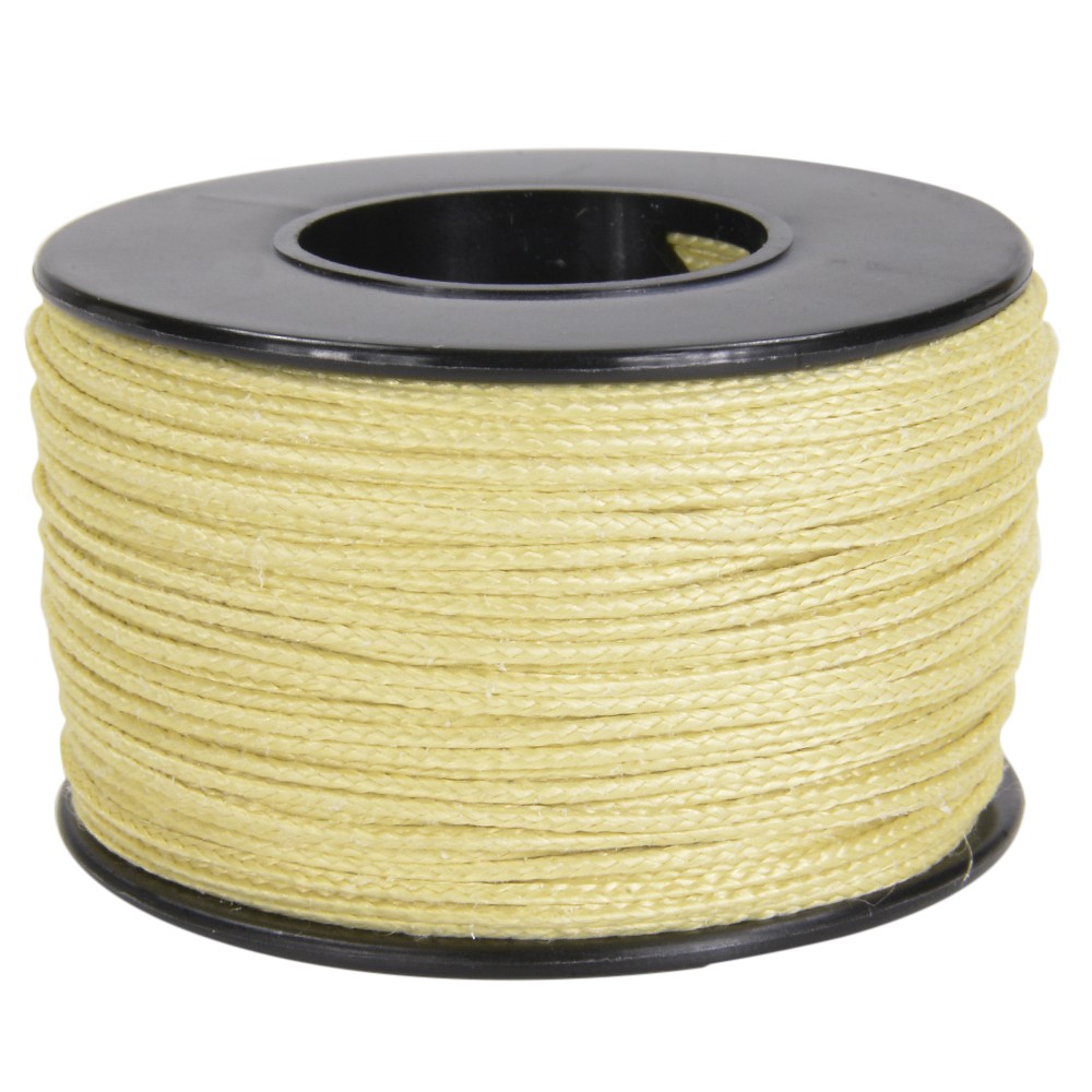 希少になる ROPE 楽天市場】ATWOOD パラコード イエロー 100％アラミド繊維 テープ・結束具