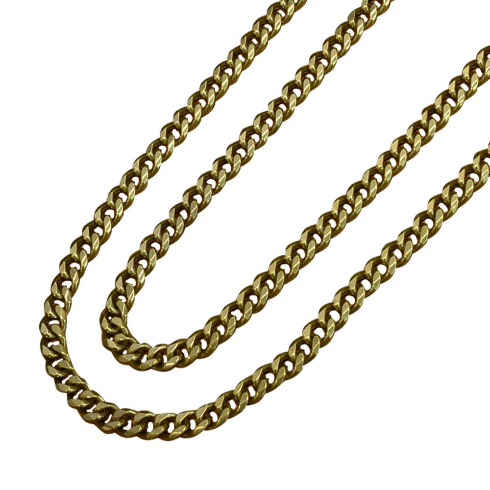 楽天市場】アズキチェーン 真鍮製 クラフトパーツ 4面カット 環サイズ