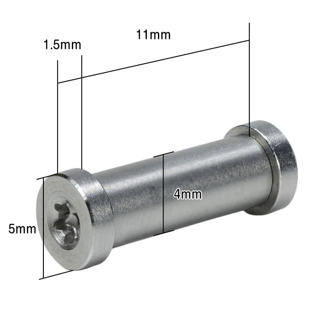 93％以上節約 ファスナーボルト ナイフグリップ用 T8トルクスネジ φ4×L11mm SUS製 シルバー カスタムナイフ ファスニングボルト 自作  ナイフパーツ ナイフ部品 ナイフ用品 ハンドル用 スクリューリベット qdtek.vn