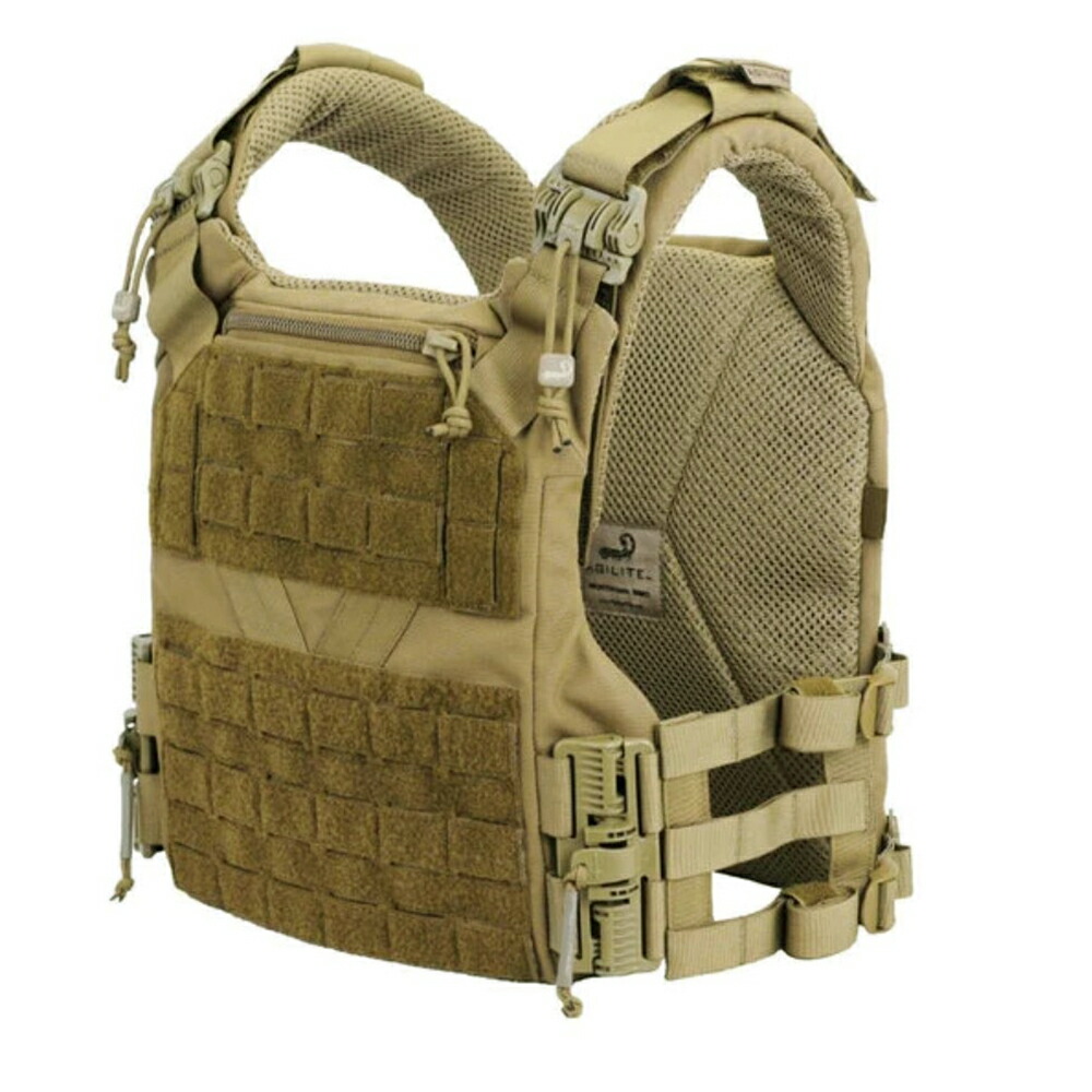 AGILITE プレートキャリア K19 レーザーカットMOLLE [ コヨーテブラウン ] アジライト アギライト プレキャリ MOLLE サバゲー装備 Egressクイックリリースシステム Fast-Adjustカマーバンド プレートキャリアー 防弾プレートキャリア ミリタリー Plate Carrier