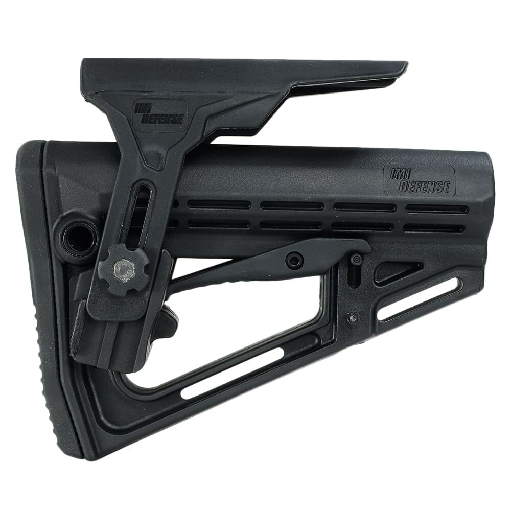 IMI DEFENSE バットストック TS1 チークレスト搭載 AR-15/M4用 ラバーバットパッド付き IMI-ZS201 [ ブラック ] IMIディフェンス TS-1 リトラクタブルストック AR15 M4A1 チークライザー チークレスト 樹脂製ストック 樹脂製銃床 樹脂ストック ライフルストック 銃床