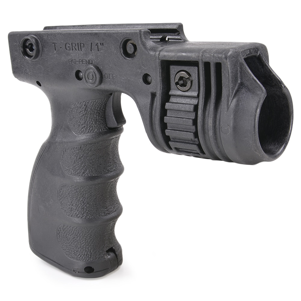 FABディフェンス T-GRIP ライトホルダー&フォアグリップ トリガースイッチ機能付 [ ブラック ] バーティカルグリップ ガングリップ トイガンパーツ サバゲー用品 ライフルグリップ 自動小銃グリップ 銃把 握把 フロントグリップ ハンドグリップ AFG 前方グリップ