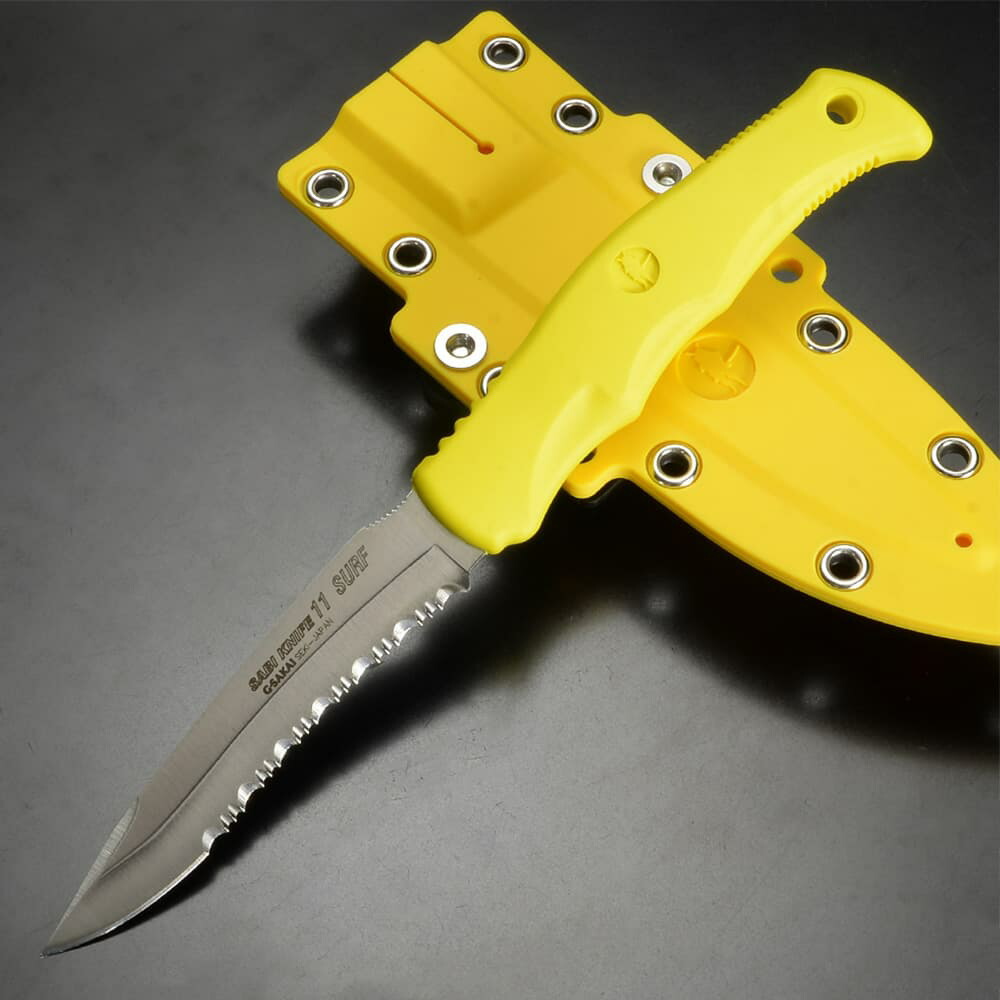 G・SAKAI アウトドアナイフ サビナイフ11 SURF 波刃 シース付属 [ イエロー ] アウトドア用品 ジーサカイ 登山 魚釣り フィッシングナイフ キャンプナイフ ハンティングナイフ 狩猟 サバイバルナイフ シースナイフ 刃物 渓流ナイフ 野外 キャンプ 6,728円