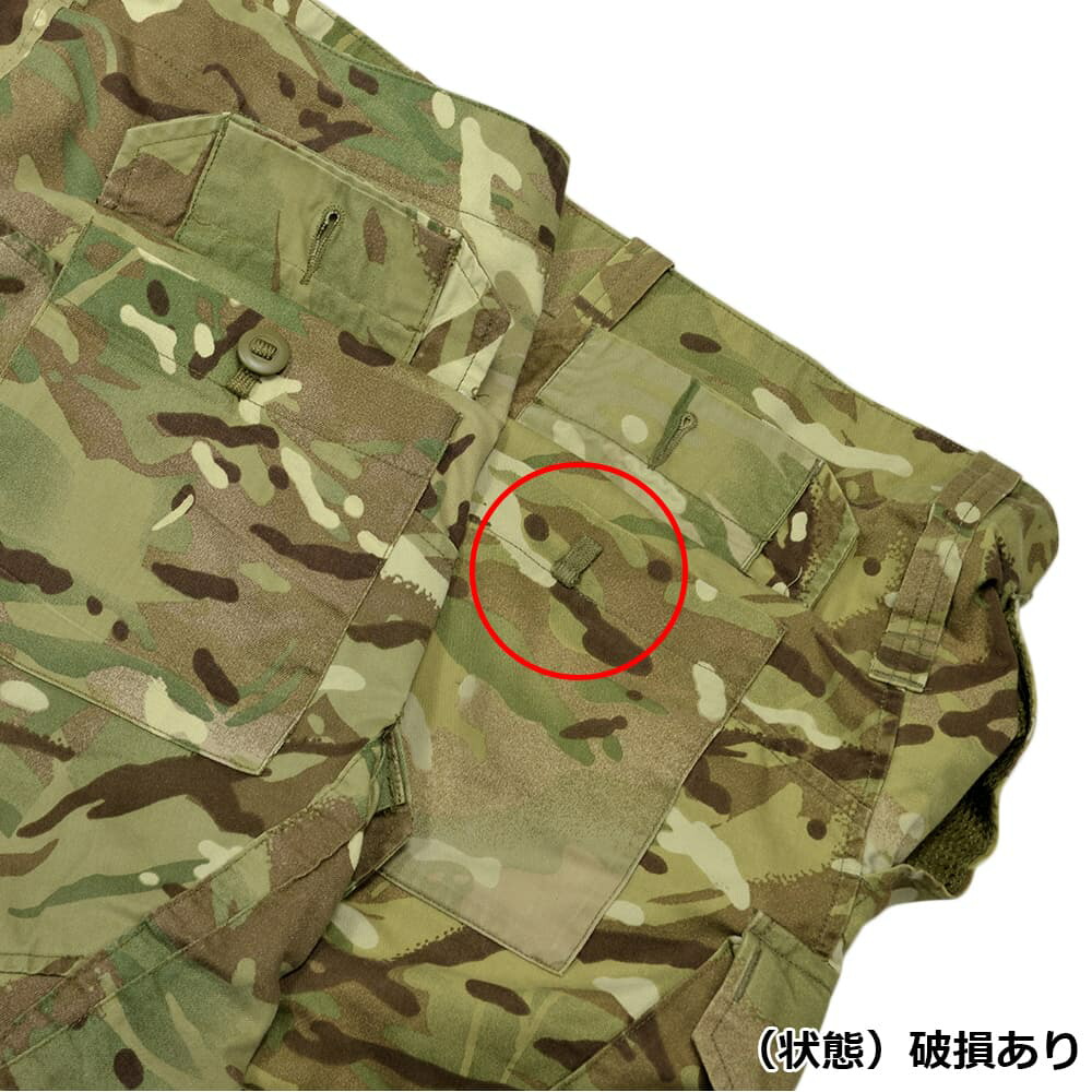 イギリス軍放出品 ハーフパンツ バトルユニフォーム 戦闘用パンツ uパンツ Combat 軍服 Half Shorts Mtp迷彩 Sサイズ British Pants