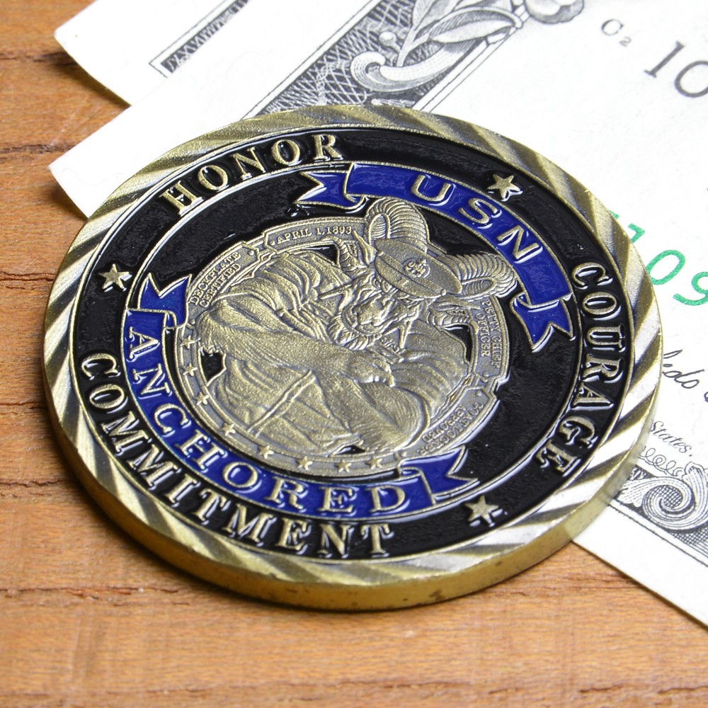 【楽天市場】チャレンジコイン 米海軍省 紋章 GOATLOCKER 記念メダル Challenge Coin 記念コイン U.S.NAVY