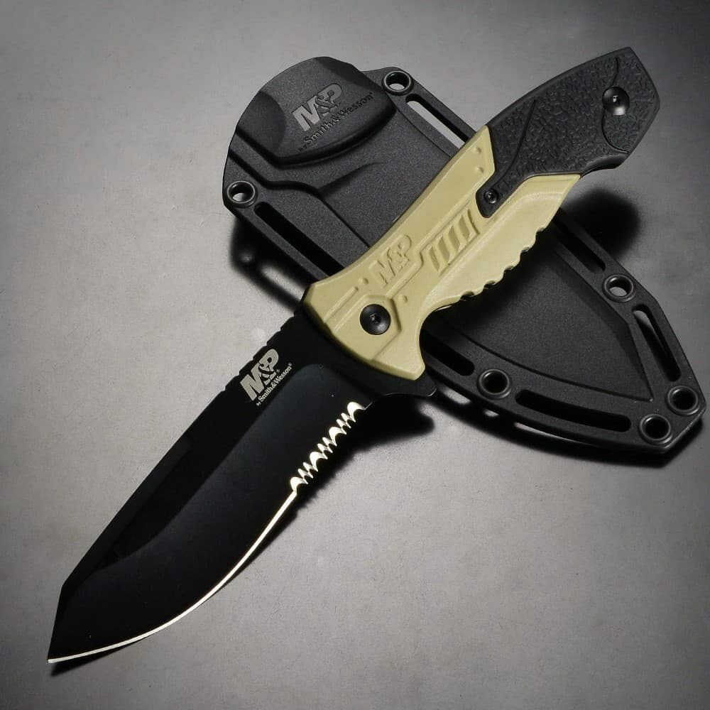 楽天市場】Smith&Wesson 折りたたみナイフ Extreme Ops ブラック