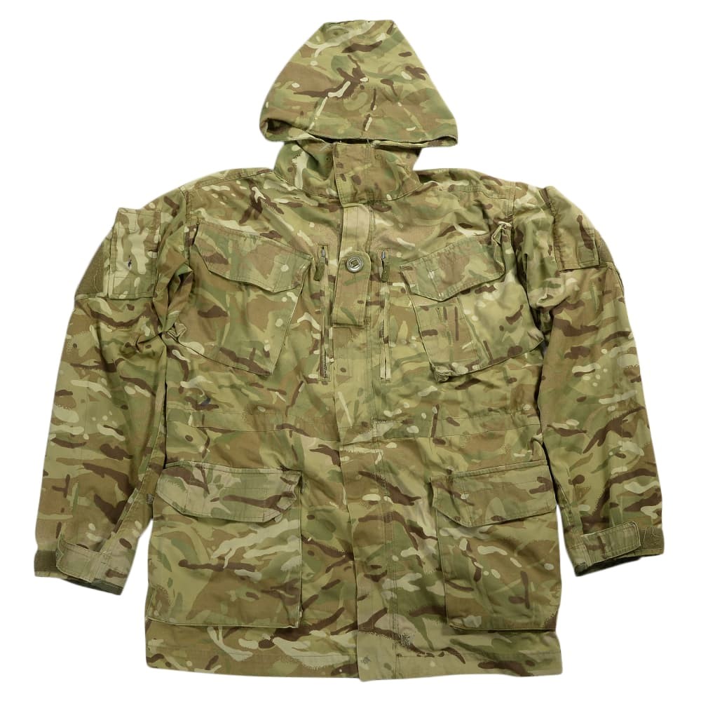 イギリス軍放出品 マウンテンパーカー 裏地メッシュなし MTPカモ 防風 防寒 スモック [ 170/96 / 可 ] ジャケット コンバットジャケット 迷彩 British army 英国軍 軍物 軍払い下げ品 ミリタリー アウトドア サバゲー BDUジャケット 戦闘用ジャケット 戦闘服 軍服