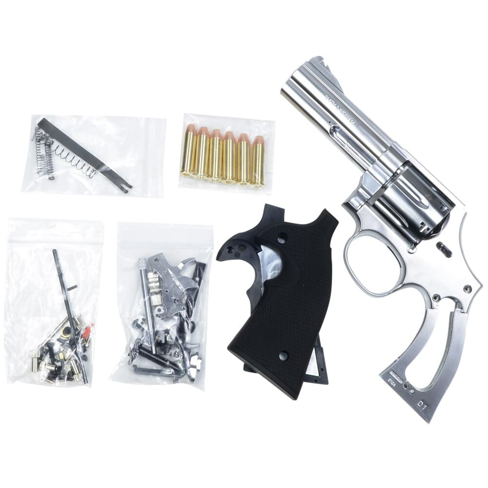 Marushin 発火式モデルガン S&W M686 4インチ 組み立てキット シルバーABS プラグリップ 112414 マルシン 組み立てモデルガン リボルバー 回転式けん銃 回転式拳銃 遊戯銃 模造銃