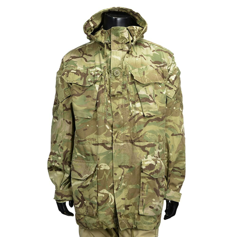 イギリス軍放出品 マウンテンパーカー 裏地メッシュあり MTPカモ 防風 防寒 スモック [ 160/96 / 難あり ] ジャケット コンバットジャケット 迷彩 British army 英国軍 軍物 軍払い下げ品 ミリタリー アウトドア サバゲー BDUジャケット 戦闘用ジャケット 戦闘服 軍服