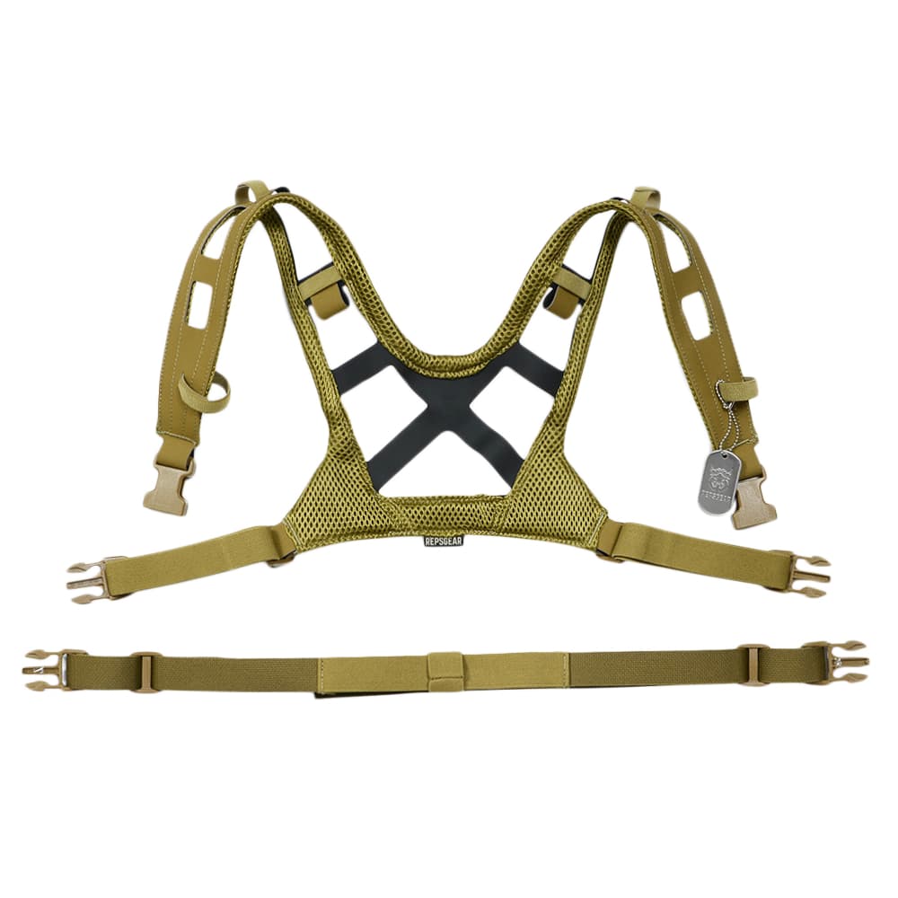 Repsgear ハーネス Precisionタイプ ハーレイ Ptot19 コヨーテブラウン Crye メイフラワー D3crmチェストリグ対応 チェストリグ用 エアライト レプズギア