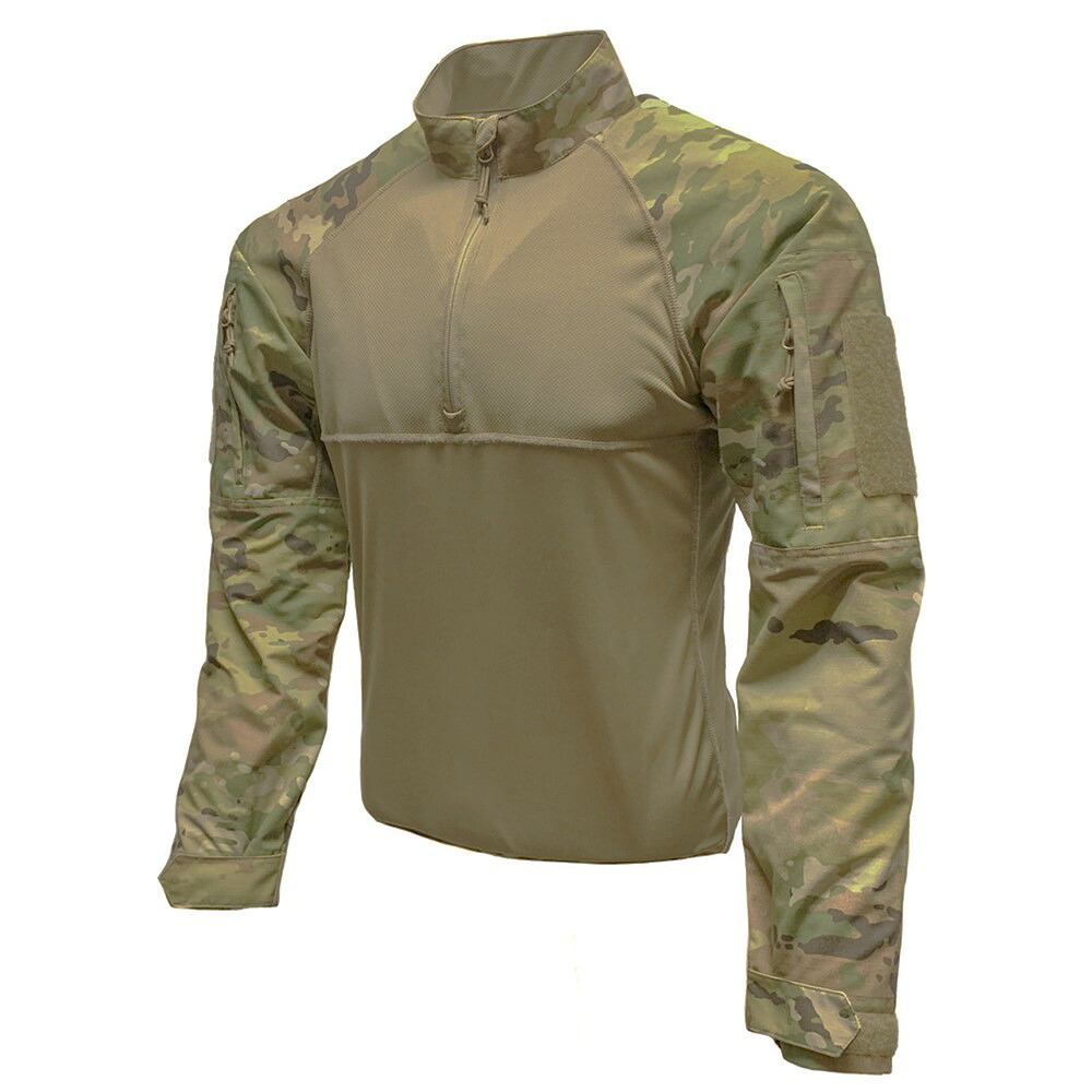 SHELLBACK TACTICAL コンバットシャツ 1/4 ZIP OCP リップストップ生地 SBT-8200-OCP [ Sサイズ ] シェルバックタクティカル スコーピオン 2W コンバットウェア 迷彩服 バトルシャツ 戦闘服 BDU BDUシャツ ACUシャツ 戦闘服シャツ ミリタリーシャツ 戦闘シャツ