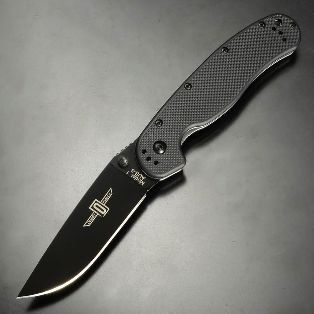 ONTARIO 折りたたみナイフ RAT I ライナーロック式 AUS-8ステンレスブレード ON8846 Ontario フォールディングナイフ 折り畳みナイフ 折り畳み式ナイフ 折りたたみ式ナイフ フォルダー ライナーロックナイフ アウトドアナイフ キャンプ用ナイフ ハイキング用ナイフ｜ミリタリーショップ レプマート