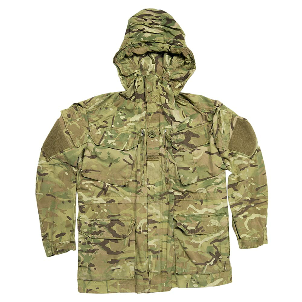 イギリス軍放出品 マウンテンパーカー 裏地メッシュあり MTPカモ 防風 防寒 スモック [ 160/96 / 破損あり ] ジャケット コンバットジャケット 迷彩 British army 英国軍 軍物 軍払い下げ品 ミリタリー アウトドア サバゲー BDUジャケット 戦闘用ジャケット 戦闘服 軍服