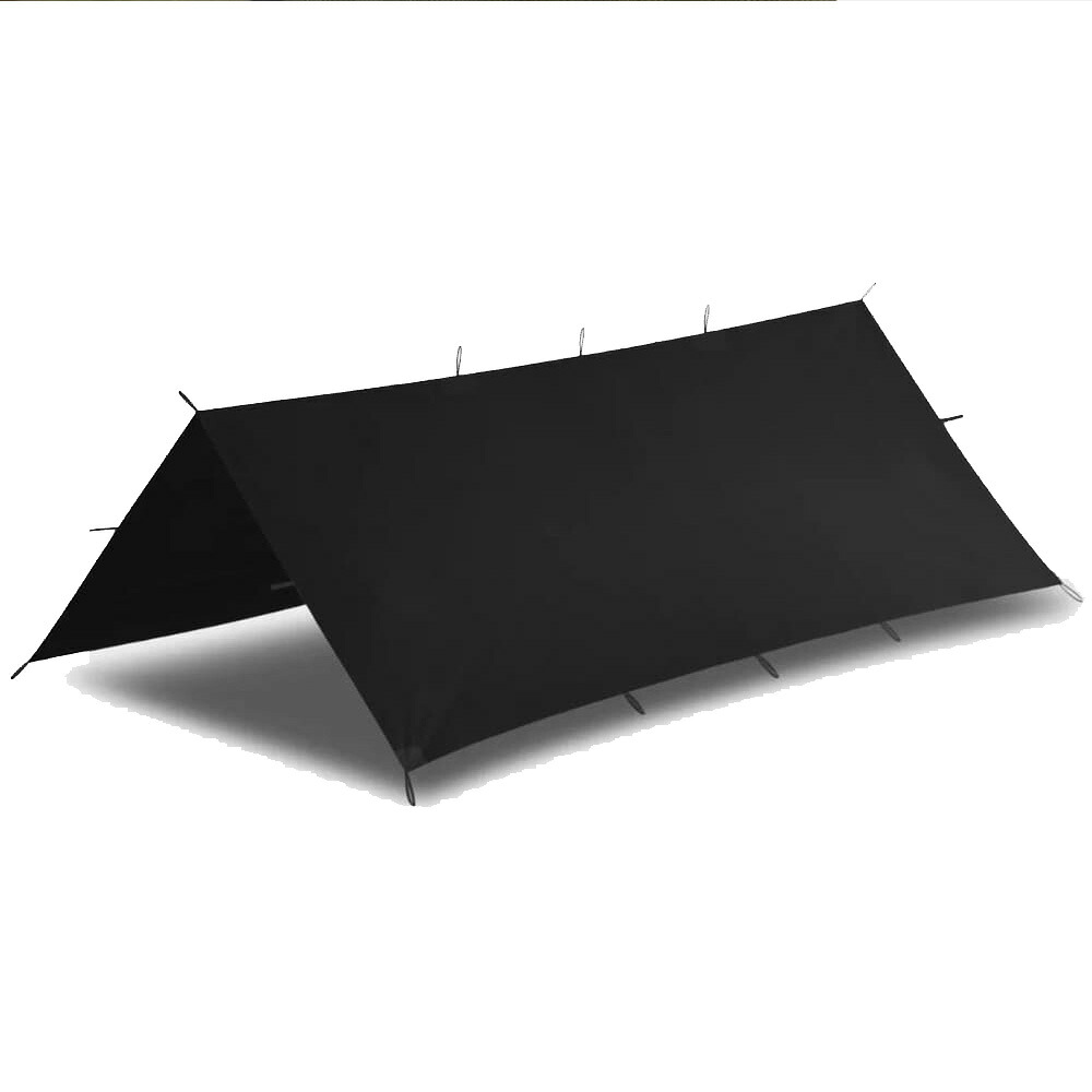 HELIKON-TEX ポリエステル小型タープ 収納袋付 リップストップ生地 PO-STS-PO [ ブラック ] 小型タープ ヘリコンテックス ポリエステル 日よけ 雨よけ レジャー アウトドア キャンプ
