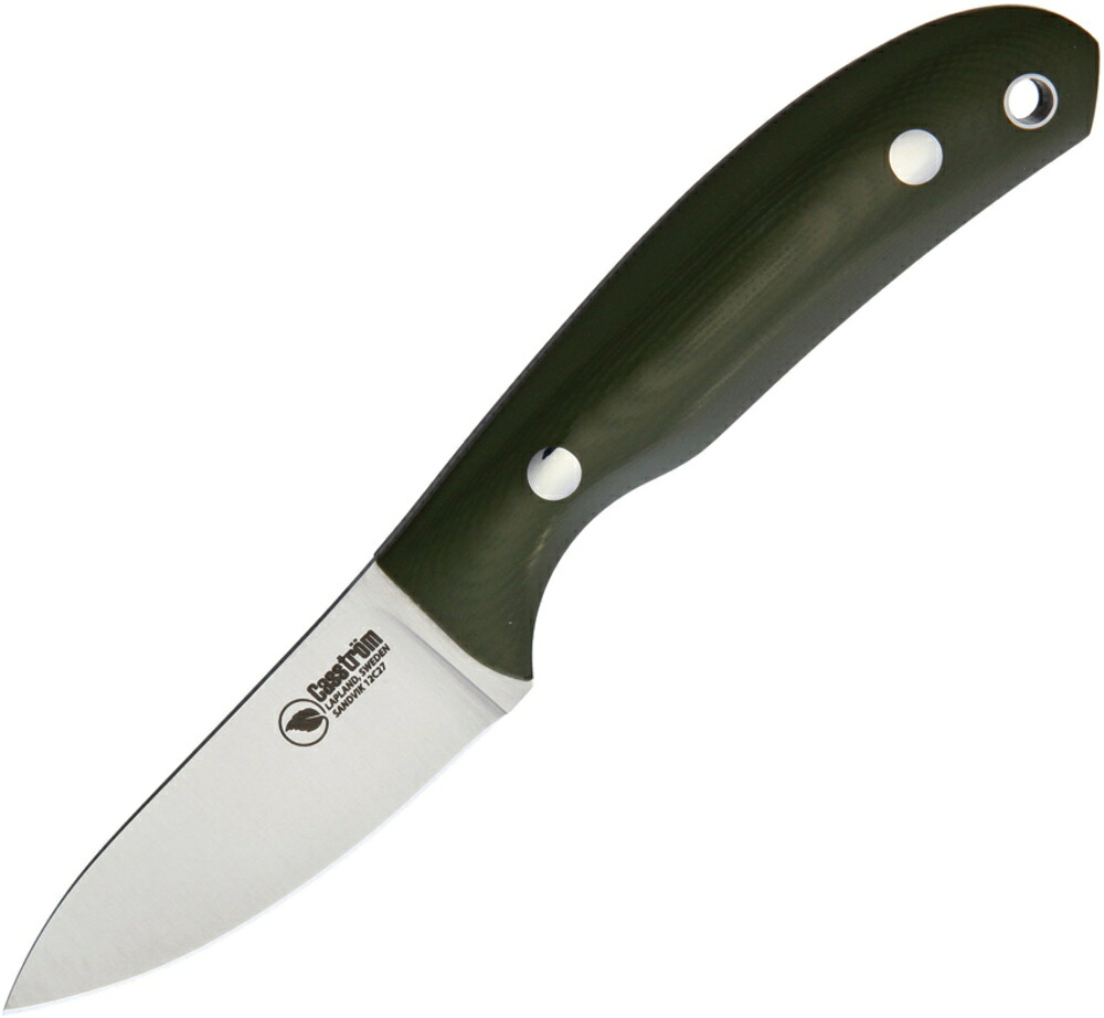 Casstrom アウトドアナイフ Safari Mini Hunter ステンレス 固定刃 カイデックスシース付属 オリーブグリーン G10ハンドル 11607 カストロム サファリ・ミニハンター ネックナイフ カイデックス製シース G10素材 ブッシュクラフト ハンティング 狩猟 釣り 刃物