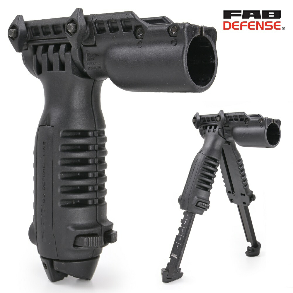 FAB Defense バイポッドグリップ T-POD ライトホルダー付 [ ブラック ] FAB-Defense ファブディフェンス ピカティニーレイル Tポッド 銃架 モノポッド ライフルグリップ 自動小銃グリップ 銃把 握把 フロントグリップ バーティカルグリップ ハンドグリップ AFG 13,742円