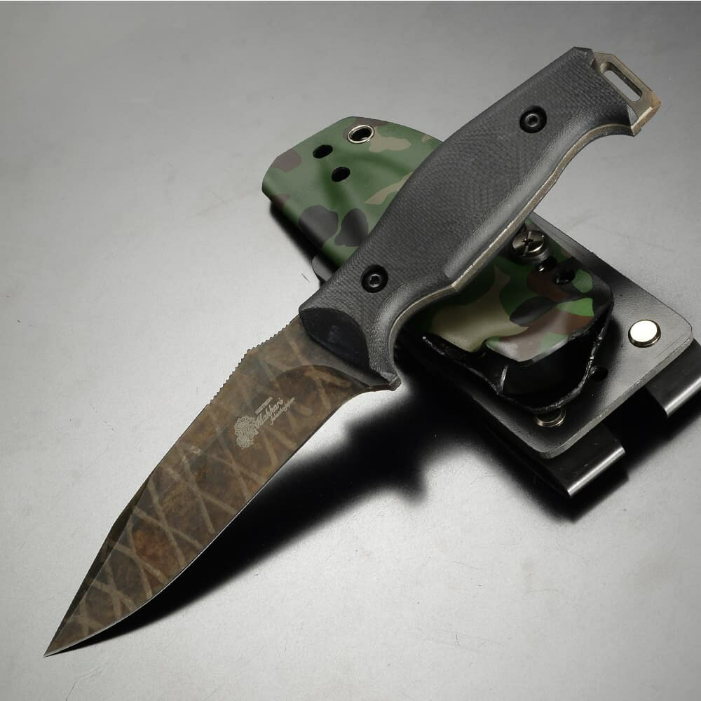 楽天市場】makkari knives アウトドアナイフ 間狩純平作 ピットブル 直