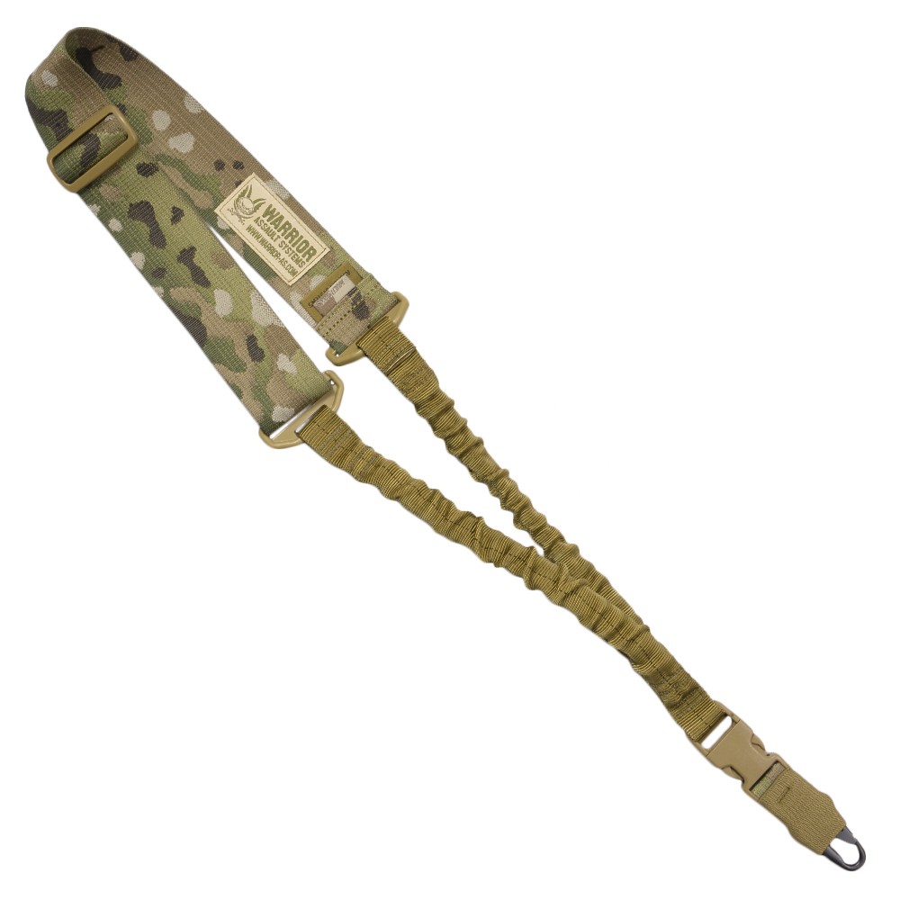 Warrior Assault Systems シングルポイントスリング SPBS バンジー [ マルチカム ] ウォーリアーアサルトシステムズ Single Point Bungee Sling H&Kフック W-SPBS サバゲー サバゲー装備 1ポイントスリング 負い紐 小銃用負紐 1点式スリング 1ptスリング