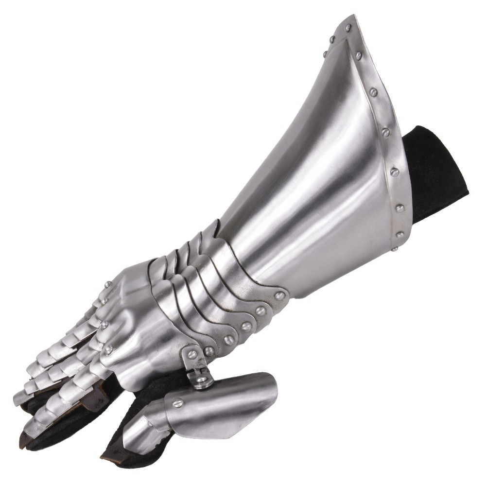 ガントレット ゴシック式 甲冑籠手 中世防具 革手袋付 ゲットドレス