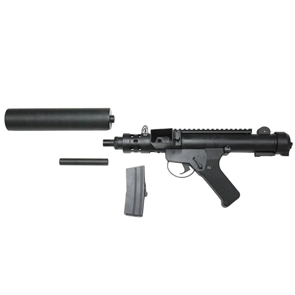 S&T 電動ガン Sterling Mk.7 スターリング STAEG66MK7 S&Tアーマメント 電動マシーンガン 電動機関銃 遊戯銃 電動エアライフル 電動エアーライフル 電動ライフル 電動エアソフトライフル 電動カービン銃 電動自動小銃 電動自動式小銃 電動アサルトライフル エアソフトガン｜ミリタリーショップ レプマート 28,061円