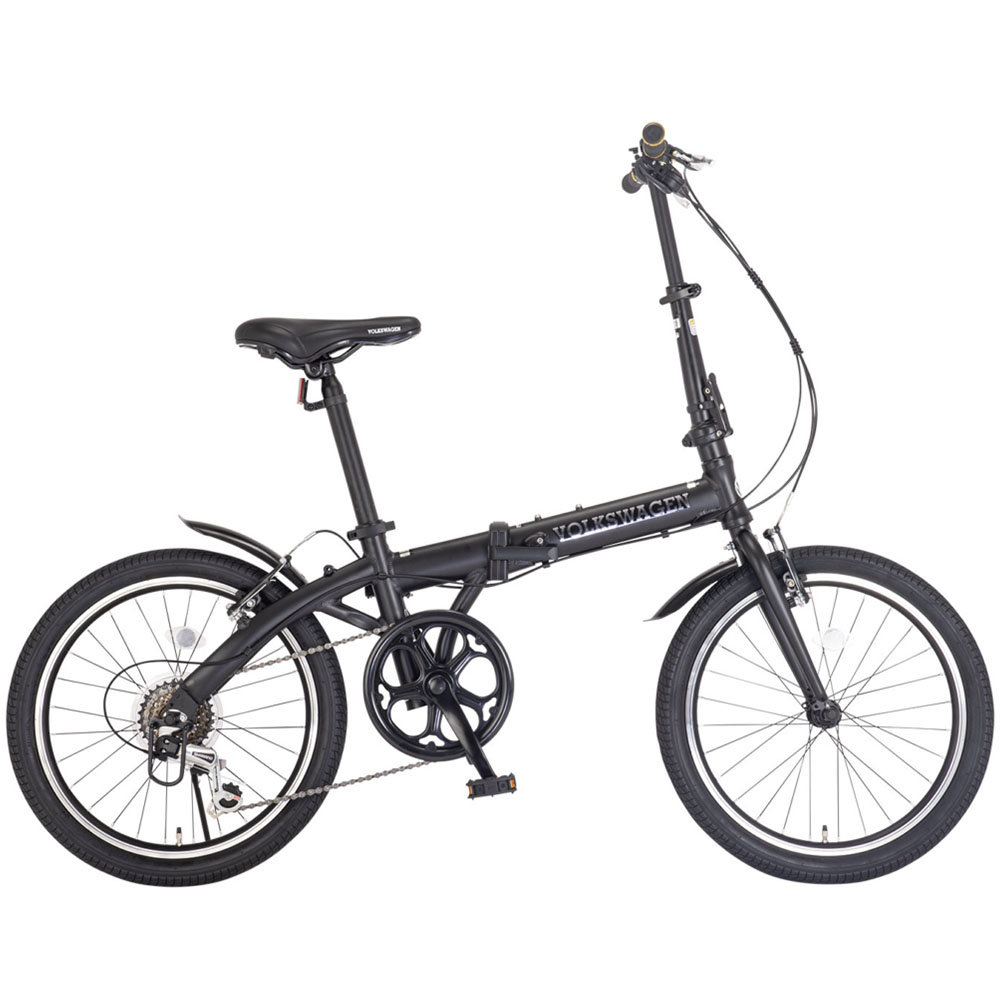 Feel Sky 折りたたみ自転車 ブラック Feel sky 折畳自転車20 6段LEDオート ブラックの通販