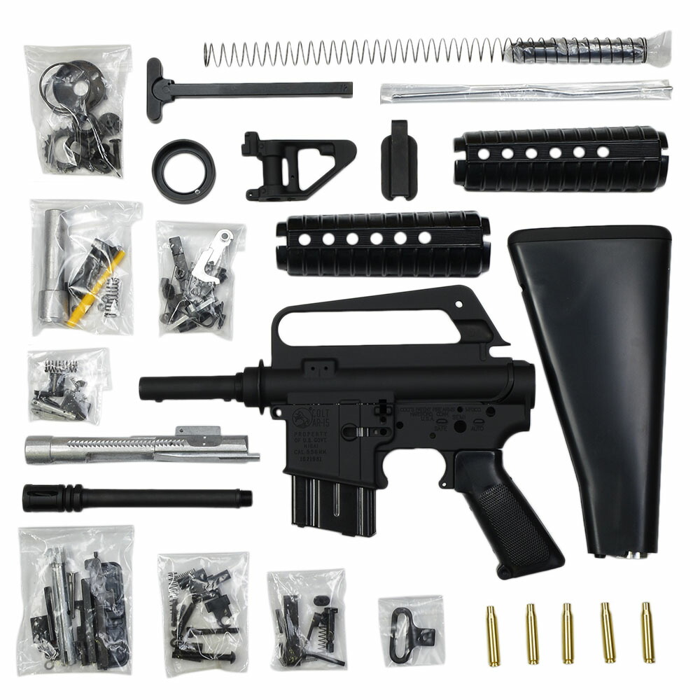 Marushin 発火式モデルガン M655カービン 組立キット COLT社公認モデル 022506 模造銃 遊戯銃 ライフル銃 自動小銃 アサルトライフル カービン銃 マルシン工業 金属モデルガン組み立てキット 発火タイプ