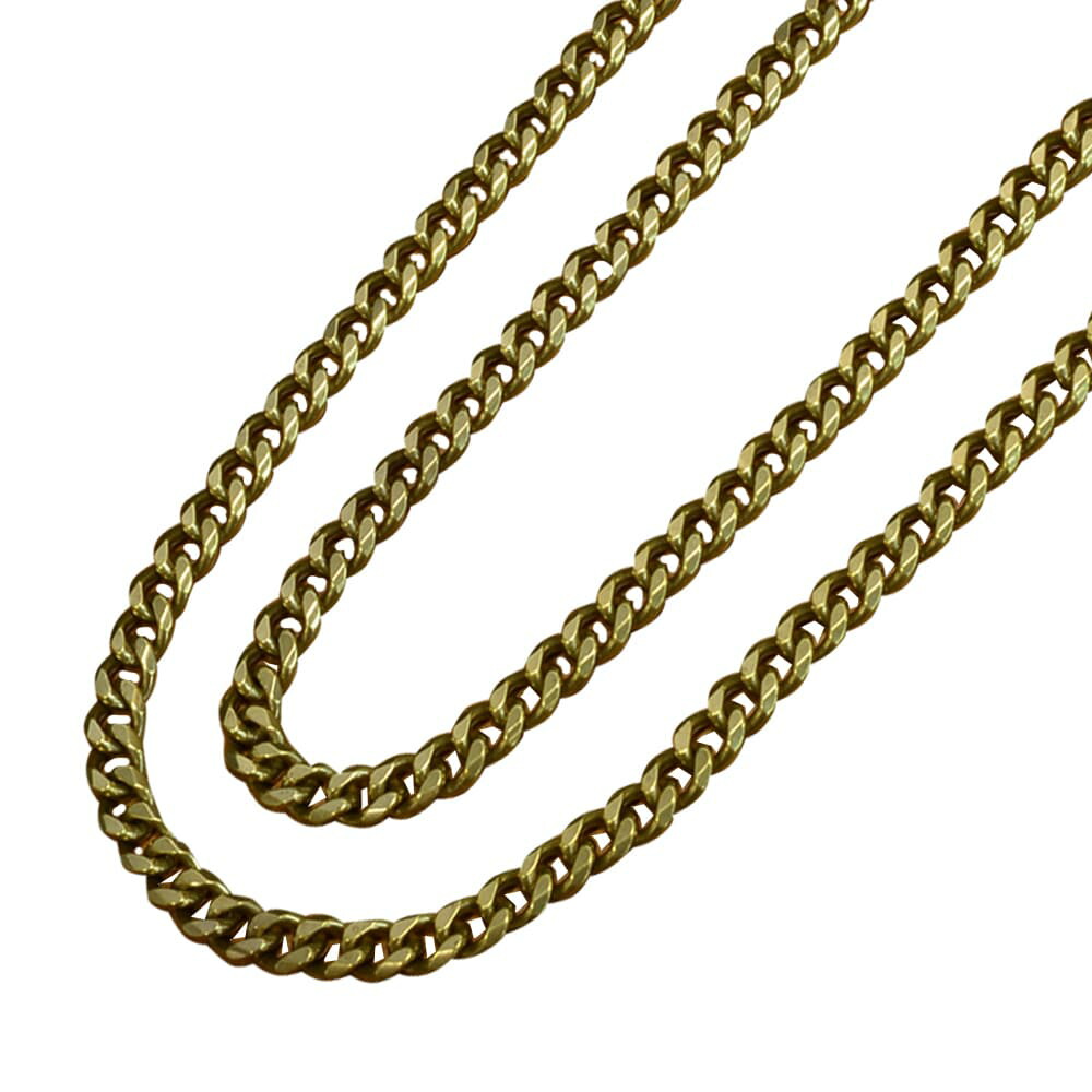 楽天市場】アズキチェーン 真鍮製 クラフトパーツ 4面カット 環