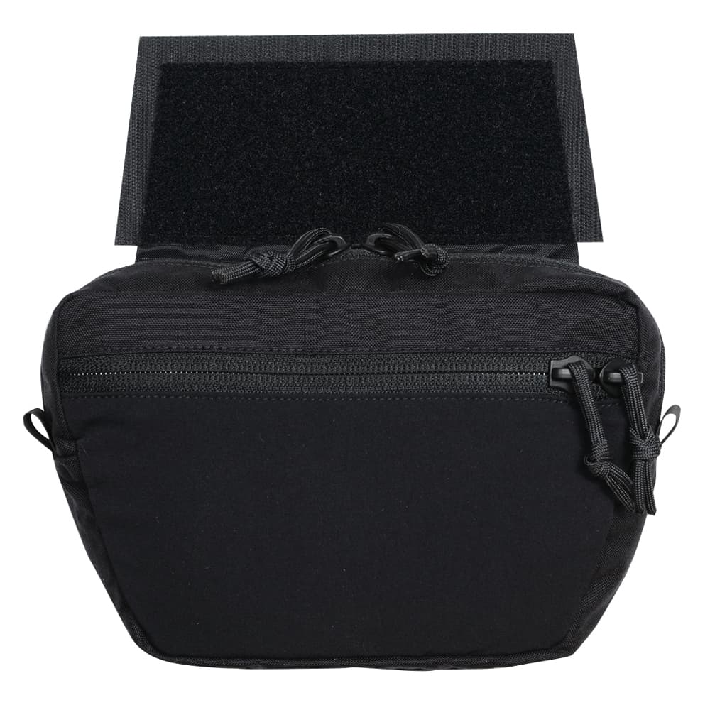 Direct Action アンダーポーチ Light 3コンパートメント式 プレートキャリア用 ブラック ダイレクトアクション Underpouch ライト Po Uplt Cd5 スピットファイア マーク2用 ドロップダウンポーチ プレートキャリア用パーツ プレキャリパーツ プレートキャリアー 部品