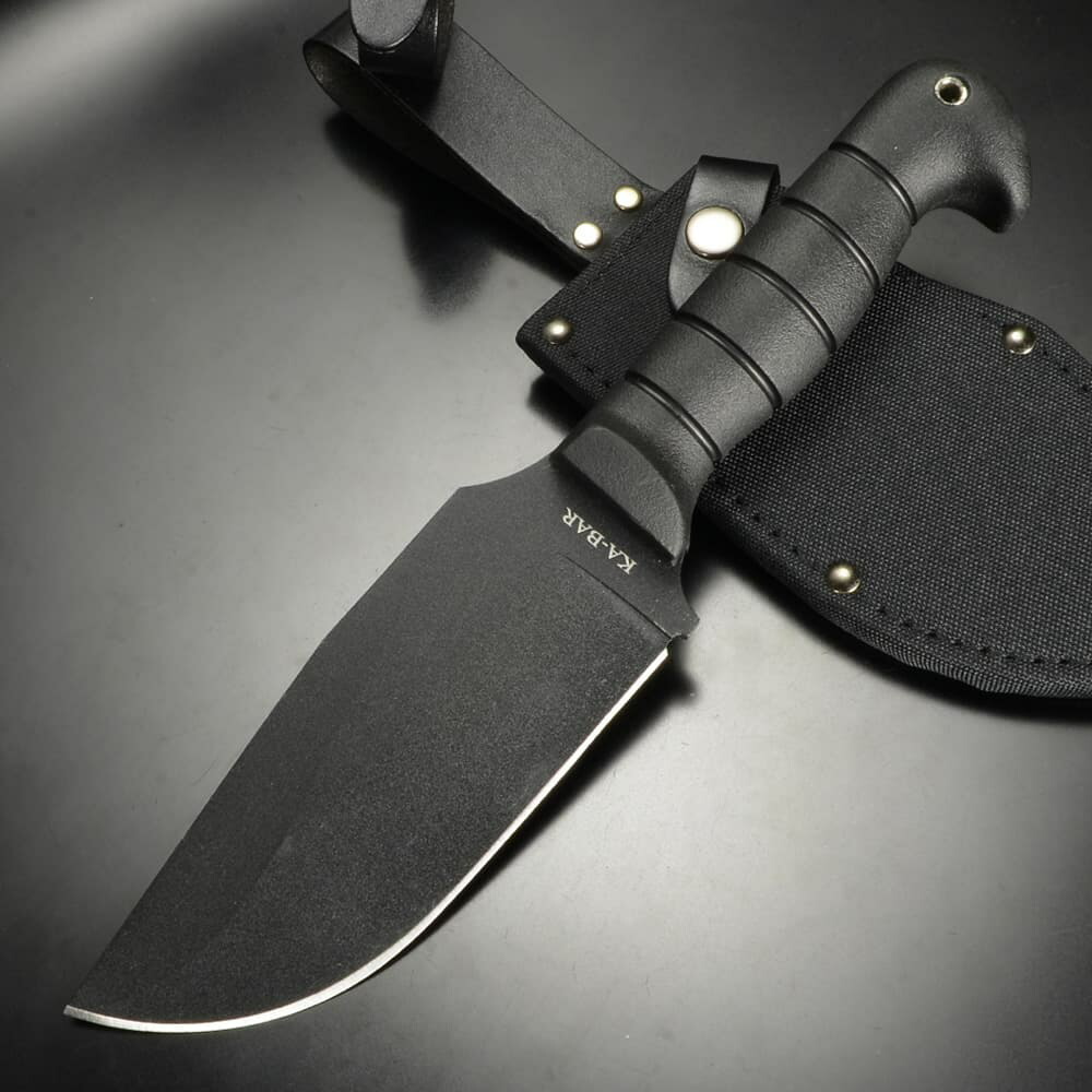 楽天市場】KA-BAR ハンティングアナイフ Marine Hunter 1235 レザー