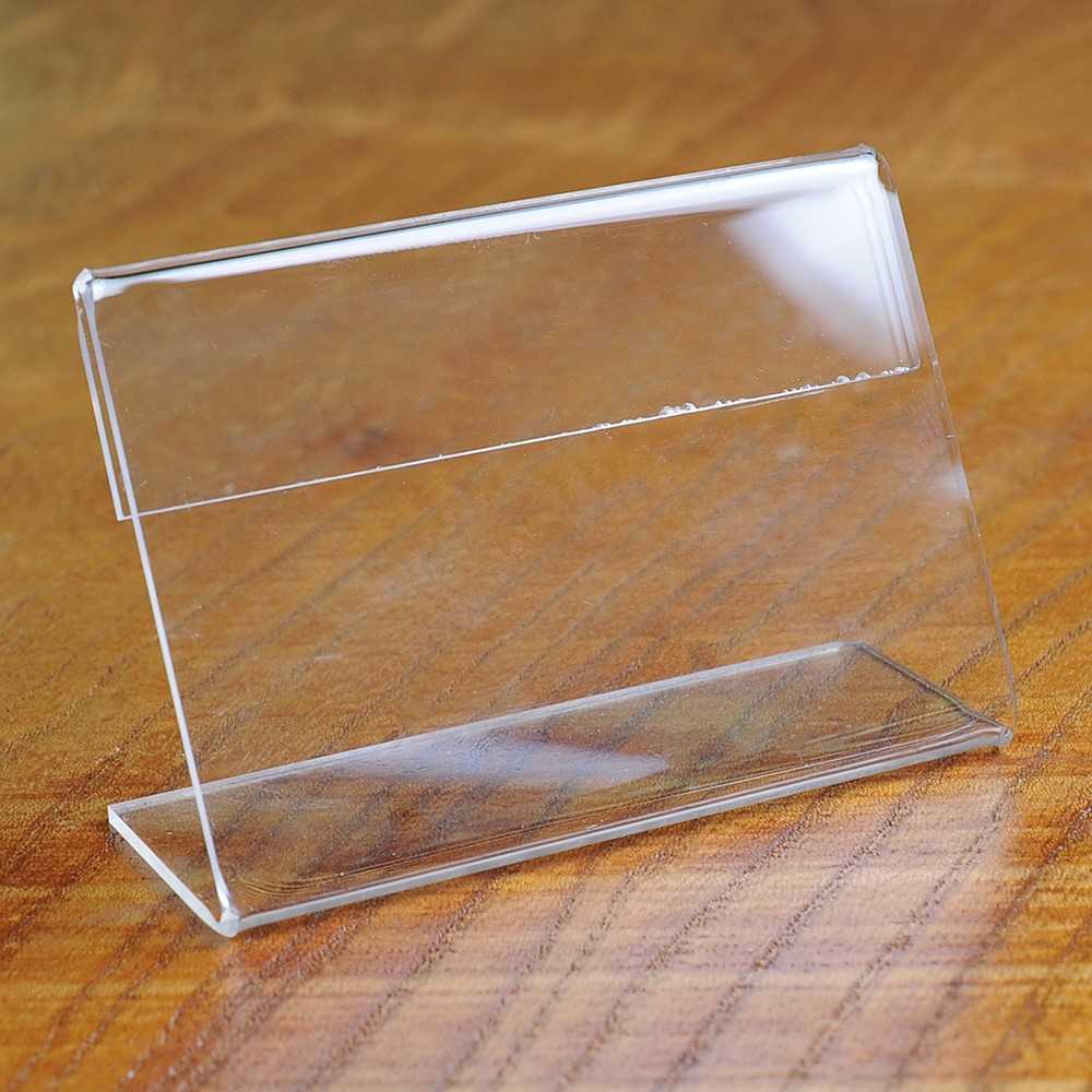 即日発送 L型カードスタンド テーブルカード 2mm厚 45×60mm アクリル ディスプレイ 店舗用品 L字 ショーカードスタンド ミニ
