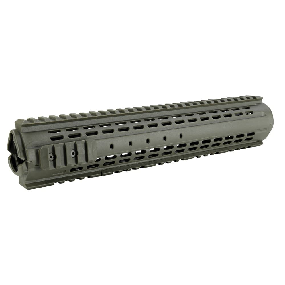 IMI DEFENSE ハンドガード MRS モジュラーレール M4/M16/AR-15用 ポリマー製 [ ライフルレングス / ODグリーン ] IMIディフェンス Modular Rail System モジュラーハンドガード クワッドレール 樹脂製 ミッドレングス カービンレングス フォアハンド フォアグリップ 先台