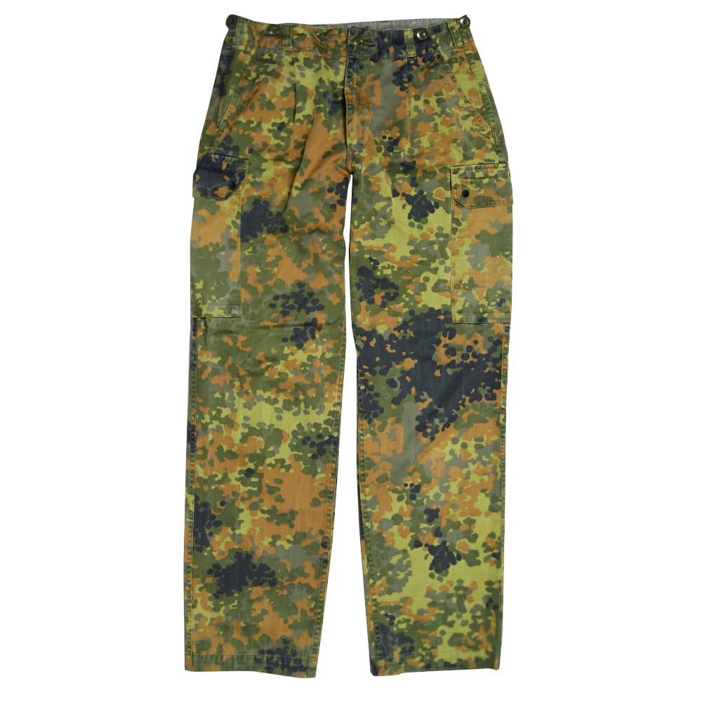 ドイツ軍放出品 コンバットパンツ 戦闘服 フレクター迷彩 [ ロング/Sサイズ / 可 ] ドイツ連邦軍 フレックタン フレクターカモ ミリタリーサープラス ミリタリーグッズ BDUパンツ 戦闘用パンツ 軍服 バトルユニフォーム ミリタリーパンツ 軍パン 迷彩服 迷彩パンツ 独軍