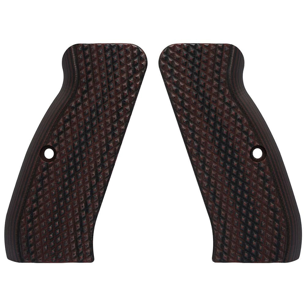 VZ Grips グリップパネル CZ75対応 ダイヤモンド バック G10 パームスウェル [ ブラックチェリー ] G-10 ハンドガングリップ カスタムグリップパネル カスタムパーツ Cz-75 ハンドガン オートマチックピストル 銃把 握把 拳銃グリップ 拳銃 グリップ 握り部 握り手 取っ手
