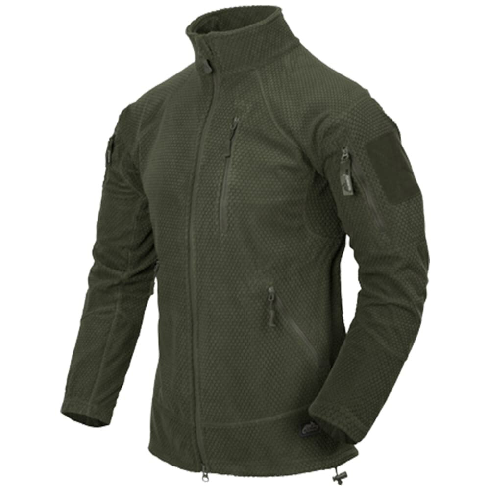 HELIKON-TEX ジャケット ALPHA TACTICAL JACKET グリッドフリース BL-ALT-FG [ オリーブグリーン / レギュラー/Mサイズ ] ヘリコンテックス アルファ タクティカル グリッド フリース GRID FLEECE 軍用 ジャンパー ブルゾン ミリタリー アーミー コンバット バトル