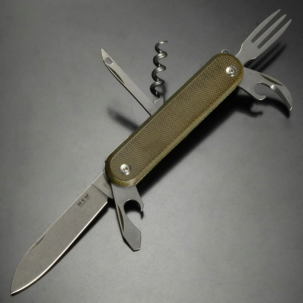 MKM アーミーナイフ Malga 6 キャンバスマイカルタ グリーン MK MP06-GC マニアゴナイフメーカーズ Multipurpose Knife マルガ6 十徳ナイフ マルチツール 万能ナイフ 万能ツール 軍用ナイフ 十得ナイフ サバイバルツール 緊急用ナイフ 携帯用マルチツール 多機能ツール 16,388円