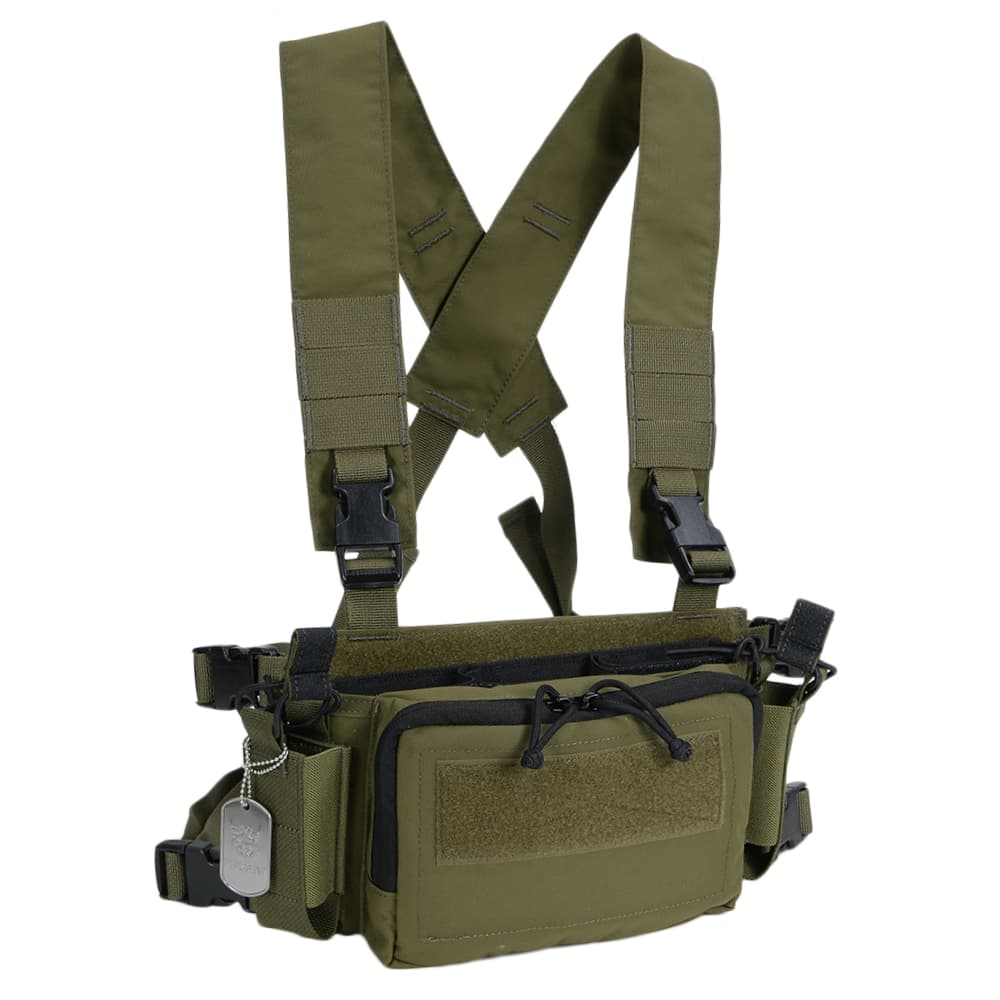 REPSGEAR チェストリグ D3CRM マガジンインサート付属 AR/SMG対応 PTVT03 [ レンジャーグリーン ] マイクロチェストリグ ハーレイタイプ D3CRMタイプ モジュラーチェスト 軽量装備 Chest Rig ロードキャリアリグ タクティカルリグ ギアリグ 弾薬携行装備 弾倉ベスト