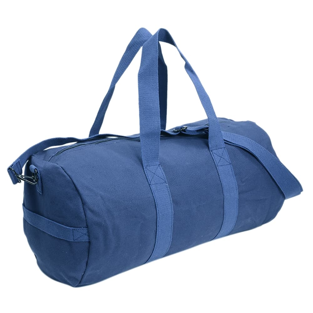 ROTHCO ダッフルバッグ 19インチ キャンバス製 [ ネイビーブルー ] ロスコ Canvas Shoulder Duffle Bag ボストンバッグ ミリタリーバッグ 旅行 サバゲー ドラムバッグ スポーツバッグ ギアバッグ スポーツダッフル トレーニングバッグ トラベルダッフル キャリーバッグ