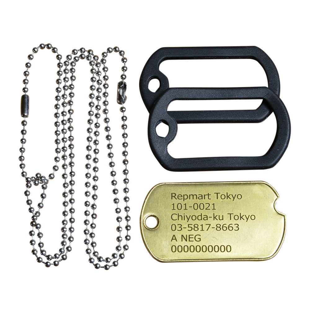 楽天市場】旧日本軍認識票 ドッグタグ 真鍮製 WWII 復刻 DOG TAG