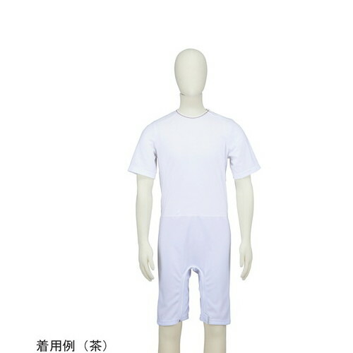 マツハシ 介護用ロンパース半袖（男女兼用）3L 紺　23-3132-003L