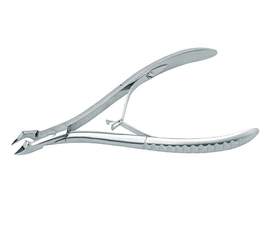 小型ニッパ式爪切り アングル刃 全長130mm ＮＡＩＬ－ＬＡＴ　4977530550410