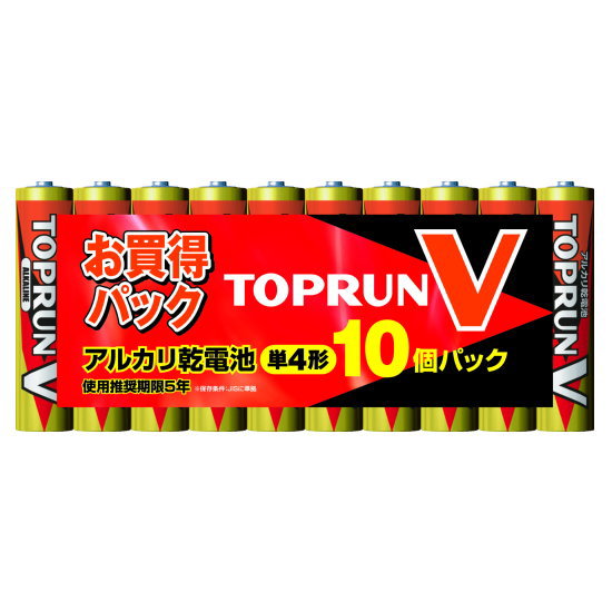 楽天市場】富士通 FDK アルカリ乾電池 TOPV 単3形10個パック（10