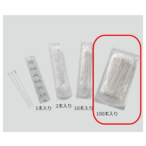 日本綿棒 メンティップ 病院用綿棒(紙軸) 1箱(100本入×25袋)　100P1505-NB　4904095701711 耳かき 綿棒 介護用品