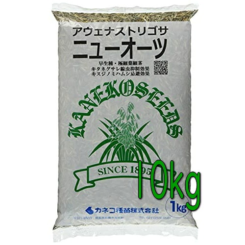 カネコ種苗 緑肥 アウェナ ストリゴサ ニューオーツ 10kg|トキワダイレクト