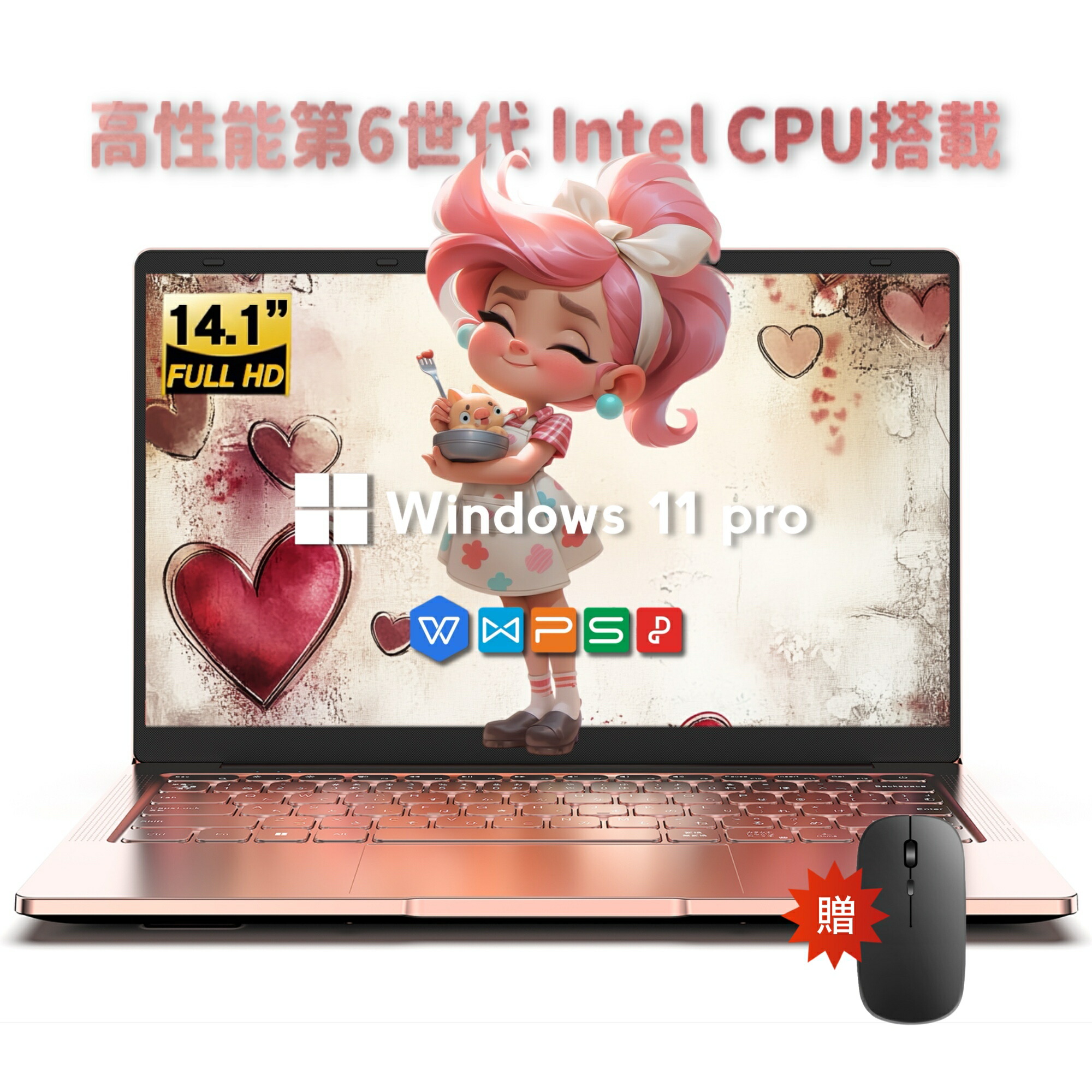 ASUS ノートパソコン ローズピンク E210KA-GJ03PWS 100000001006981461_10205_001.jpg