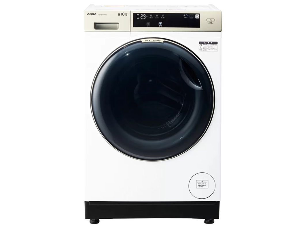 AQUA 10kg 美品 洗濯機 アクア 全自動洗濯機 洗濯10.0kg 簡易乾燥 幅59cm 3Dアクティブ
