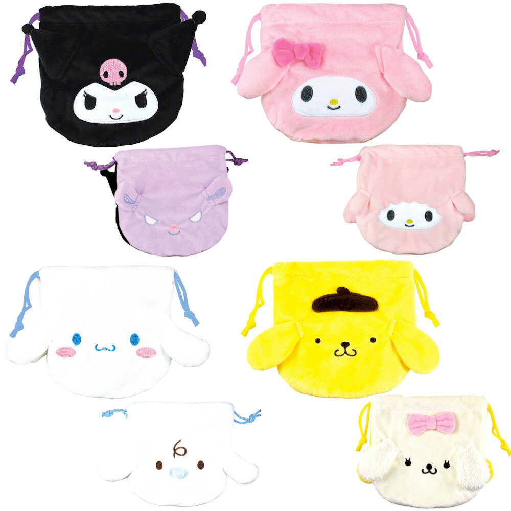 楽天市場】ハローキティ50th ボアフェイス巾着 キティちゃんグッズ