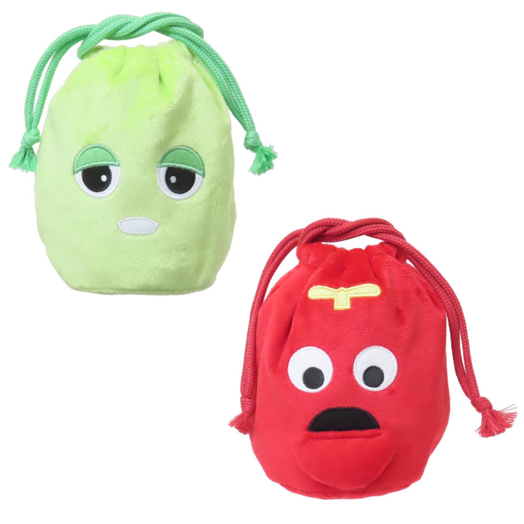 【楽天市場】ガチャピン＆ムック ぬいぐるみ巾着 ガチャピン グッズ ガチャピン ムック グッズ ガチャピン ポーチ 巾着 キャラクター 巾着 ...